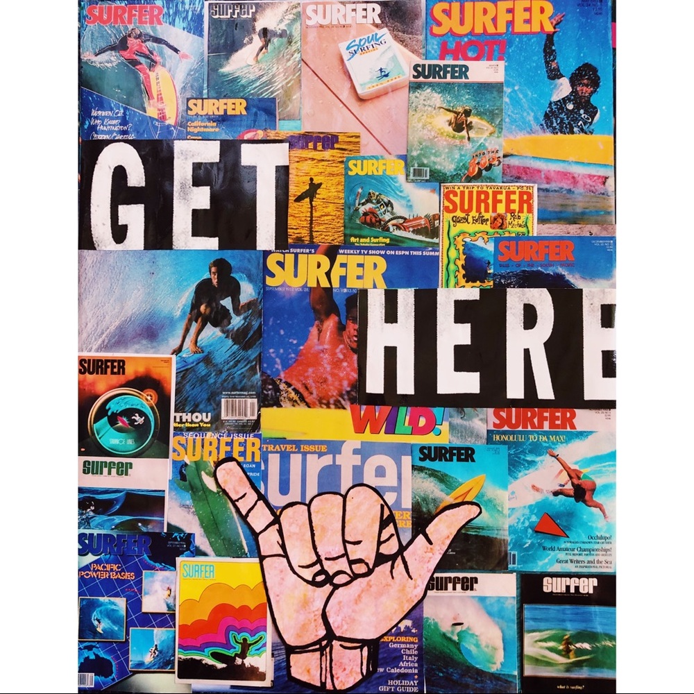 Surf Collage wall decor